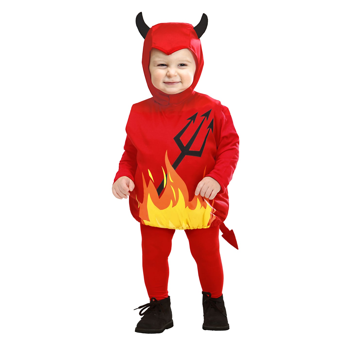 "PUFFY DEVIL" (Kostüm, Kopfbedeckung) – Vorderansicht
