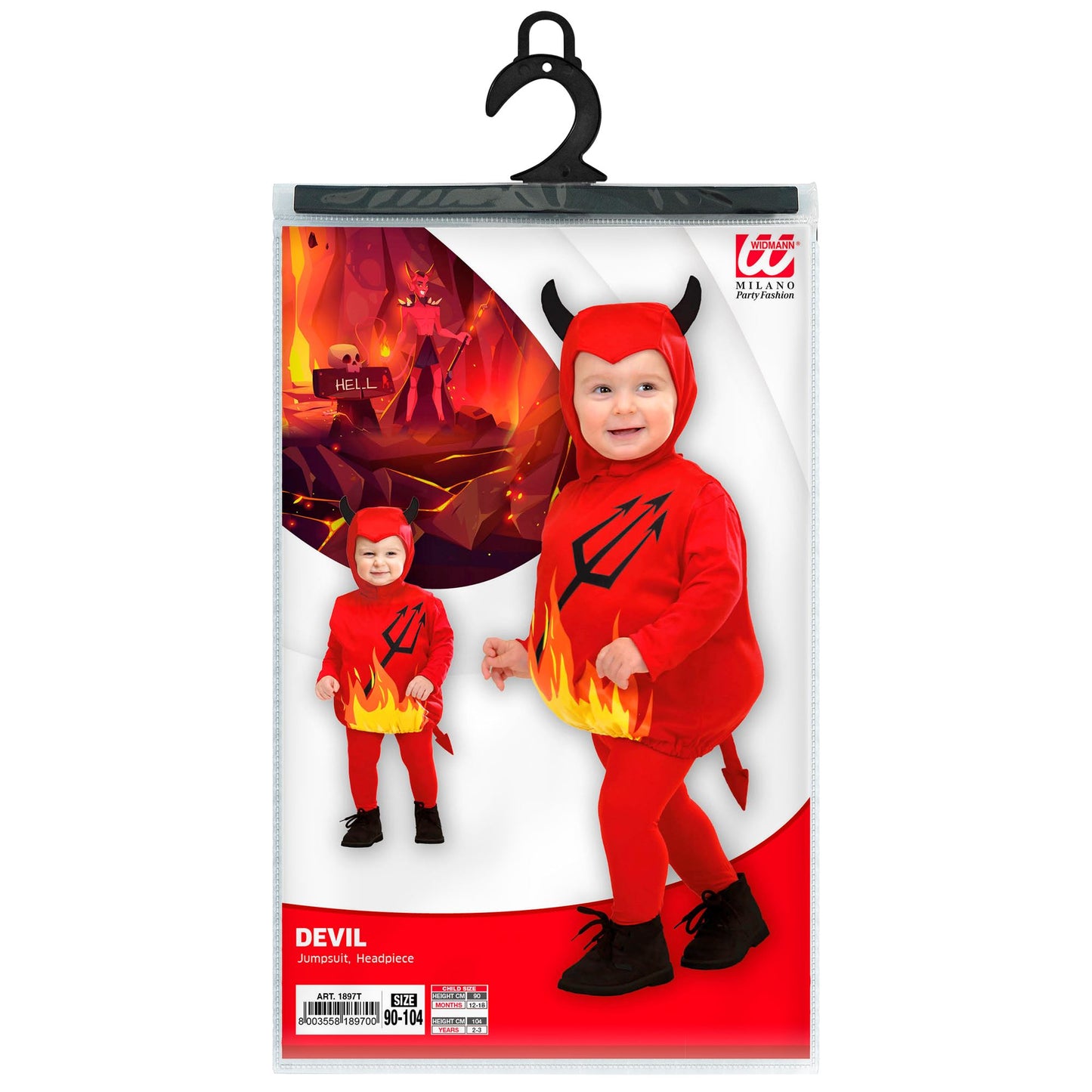 "PUFFY DEVIL" (Kostüm, Kopfbedeckung) – Ansicht 3