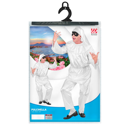 "PULCINELLA" (Kasack, Hose, Hut) – Detailansicht