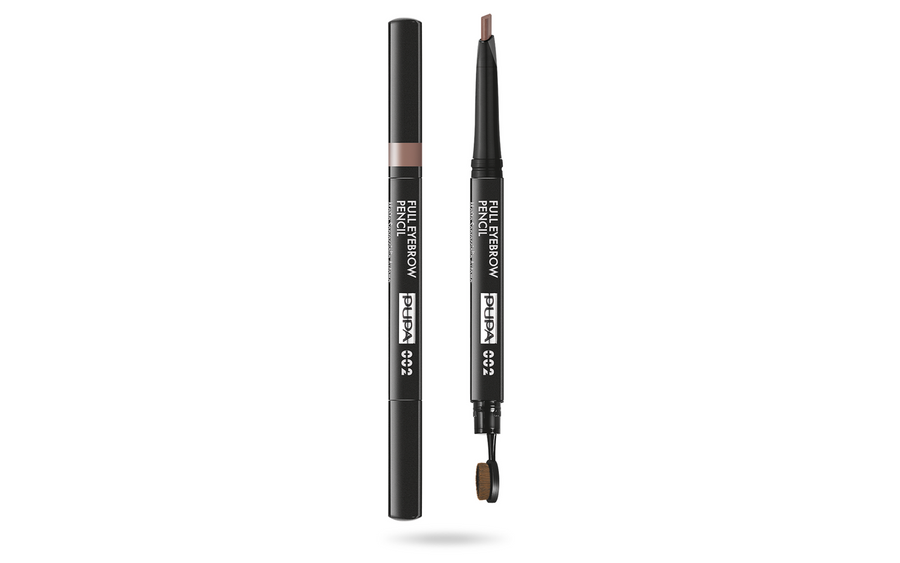 Pupa Full Augenbrauencreme-Stift mit Bürste 2-in-1, 002 Braun, 0,2 g
