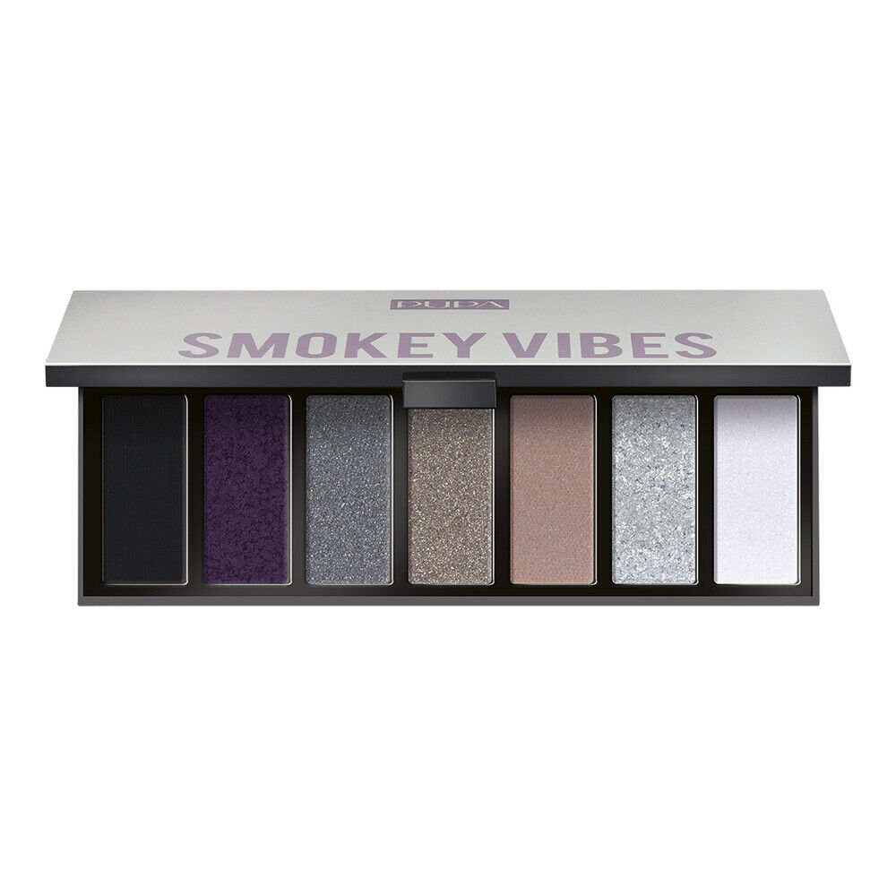 Pupa Pupa, Make Up Stories, Lidschattenpalette, 002, Rauchige Vibes, 7 Schattierungen, 13.3 g Regular