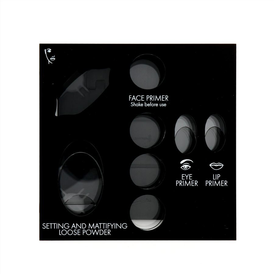 Pupa matte schwarze Make-up-Anzeige mit 8 Steckplätzen