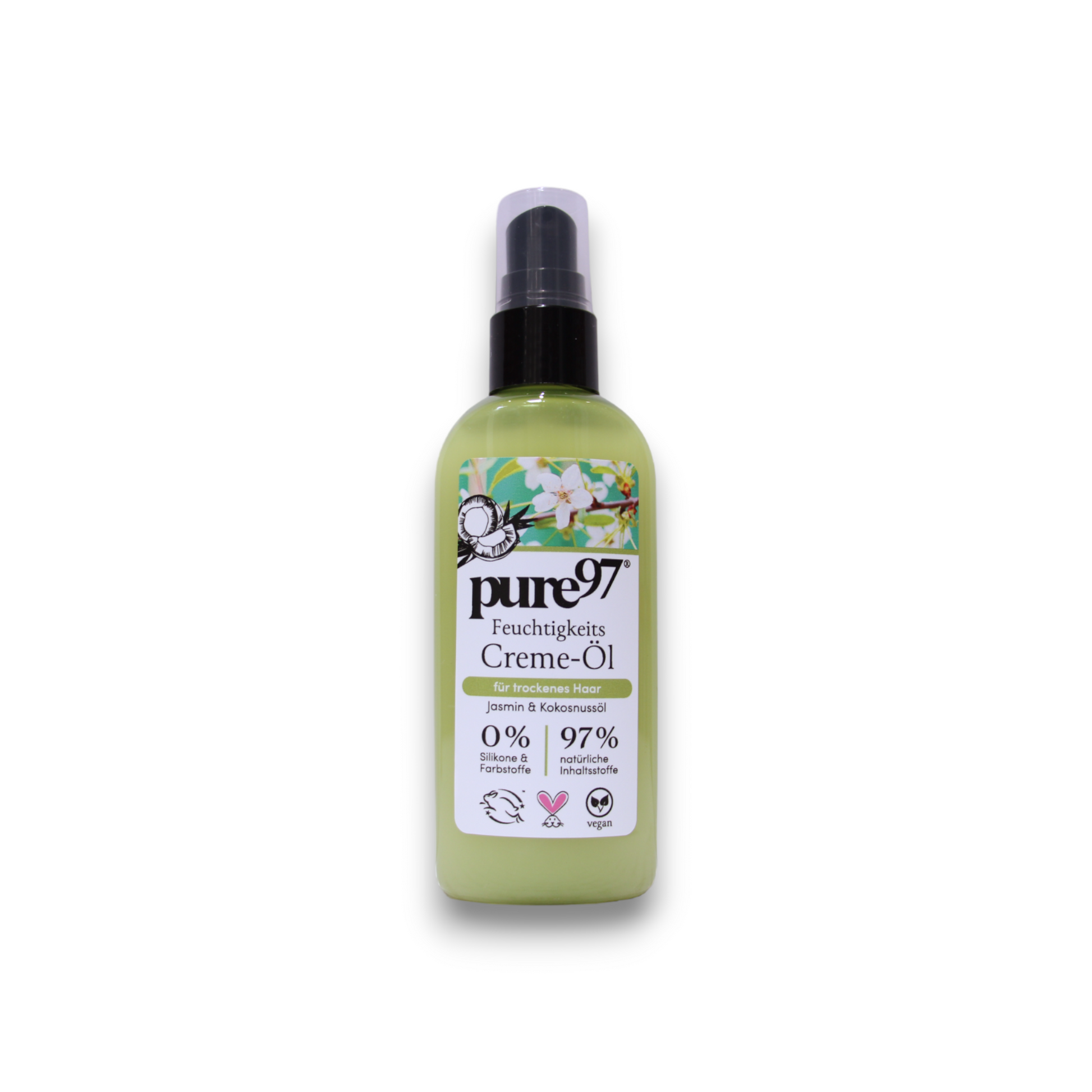 Pure97 Pure97, Jasmin & Kokosnuss, Haarcreme-Behandlung, Für Hitzeschutz, 100 ml Regular