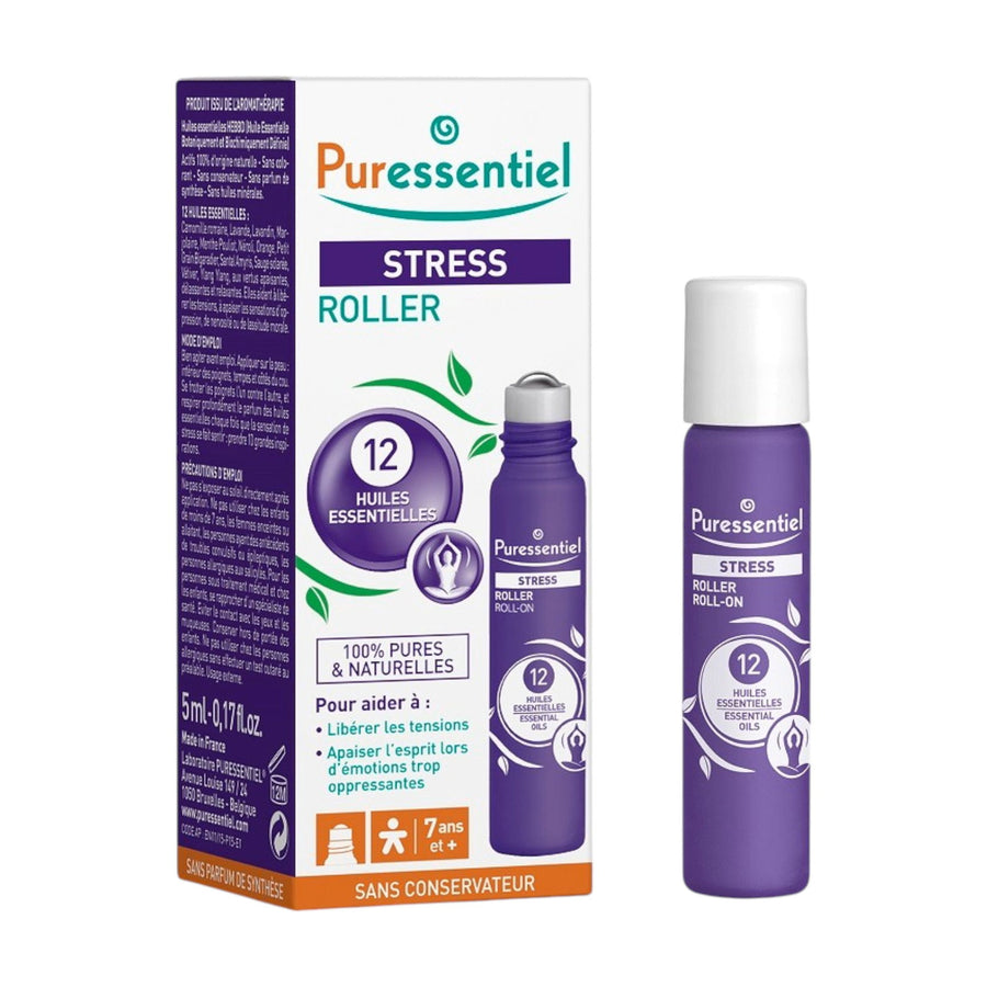 Puressentiel Puressentiel, Stress, Ätherische Öle, Zur Stressentlastung, Roll-On Körperöl, Für den Kopf, 5 ml Regular