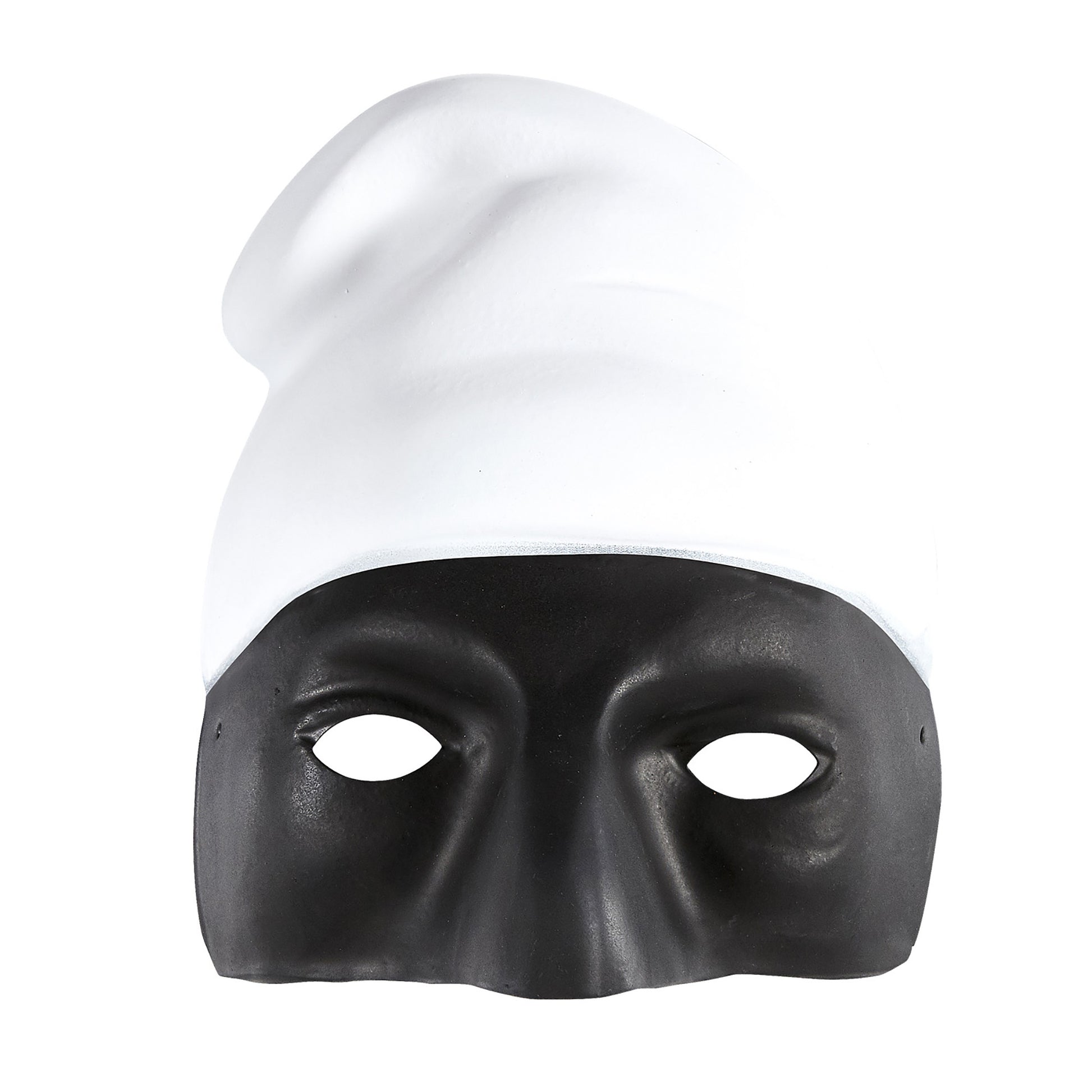 "PVC PULCINELLAMASKE" Erwachsenengröße – Vorderansicht