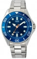 Q&Q GENT DIVER BLUE C72A-002PY Only Time Armbanduhr 41 mm Blau ansicht-2