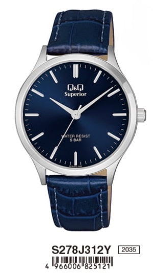 Q&Q SUPERIOR S278J312Y Only Time Armbanduhr 40 mm