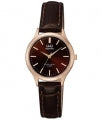 Q&Q SUPERIOR S279J102Y Only Time Armbanduhr 30 mm Gold ansicht-2