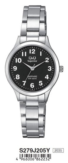 Q&Q SUPERIOR S279J205Y Only Time Armbanduhr 30 mm