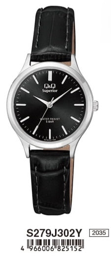 Q&Q SUPERIOR S279J302Y Only Time Armbanduhr 30 mm