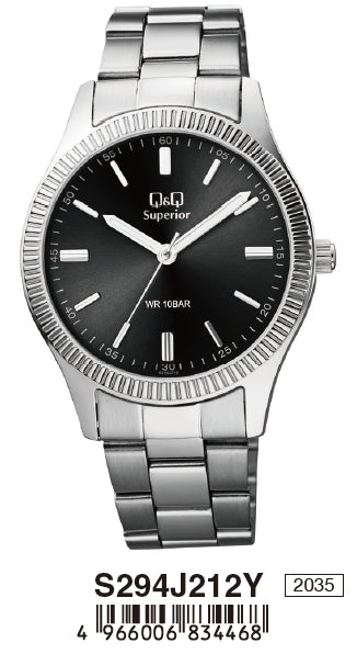 Q&Q SUPERIOR S294J212Y Only Time Armbanduhr 40 mm