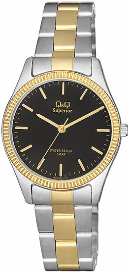 Q&Q SUPERIOR S295J402Y Only Time Armbanduhr 32 mm