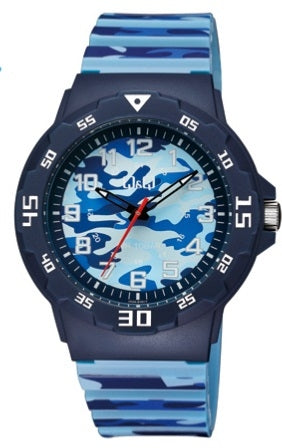 Q&Q V02A-010VY Only Time Armbanduhr 43 mm