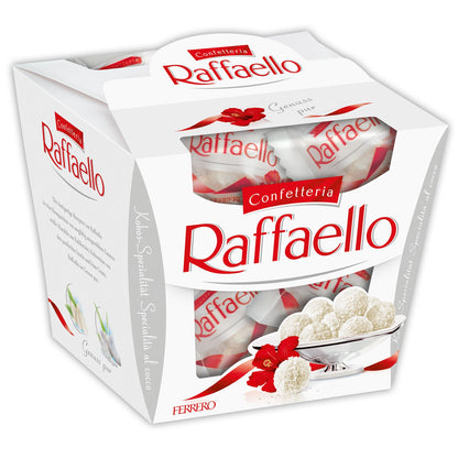 Raffaello 150g  Geschenkverpackung mit 14 einzeln verpackten Pralinen aus Kokos, Milchcreme und ganzer Mandel