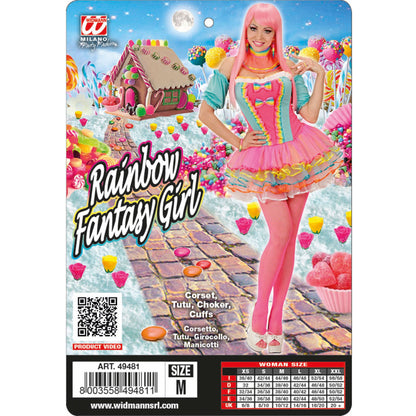 "RAINBOW FANTASY GIRL" (Korsett, Tutu, Oberarmstulpen, Halsband) – Ansicht 3