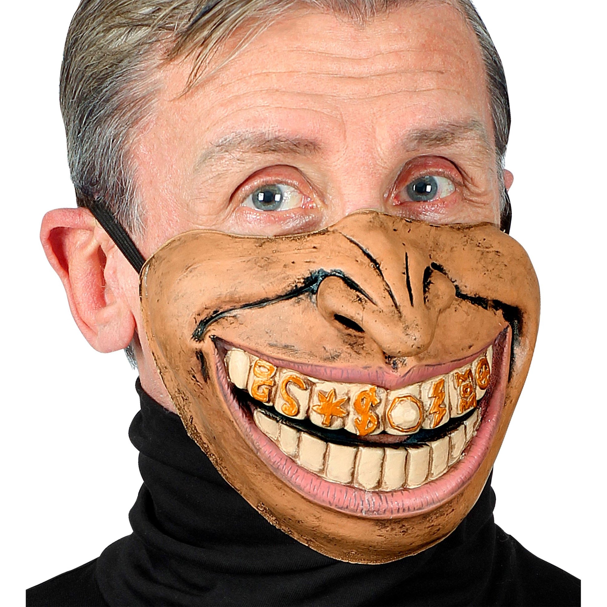 "RAPPER HALBMASKE FÜR DAS UNTERE GESICHT" – Vorderansicht