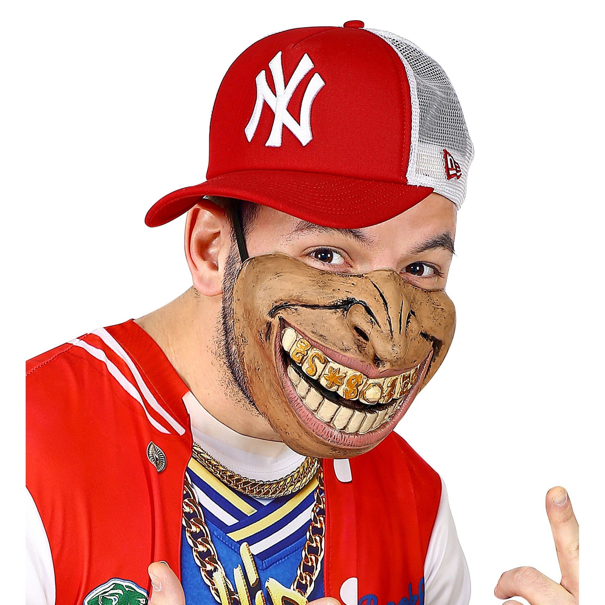 "RAPPER HALBMASKE FÜR DAS UNTERE GESICHT" – Detailansicht