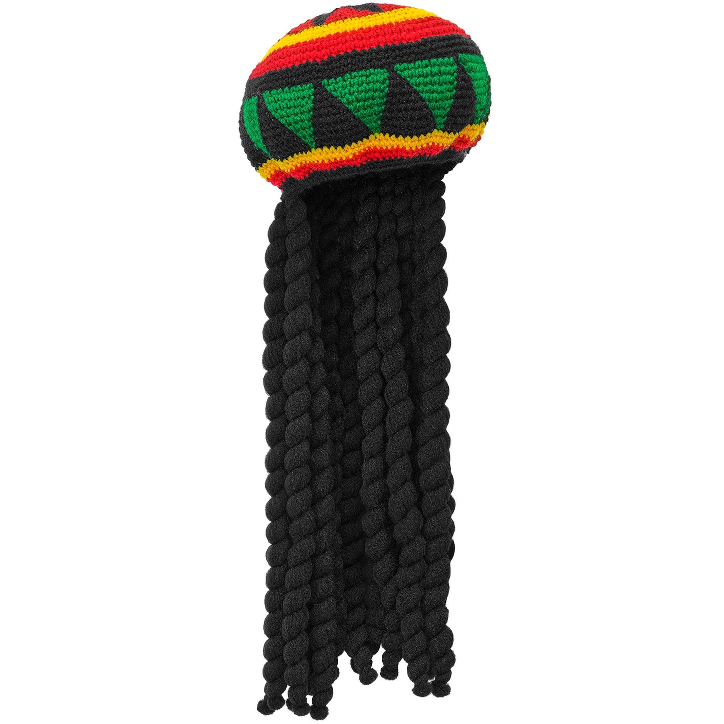 "RASTAHUT MIT EXTRA LANGEN DREADLOCKS" – Vorderansicht