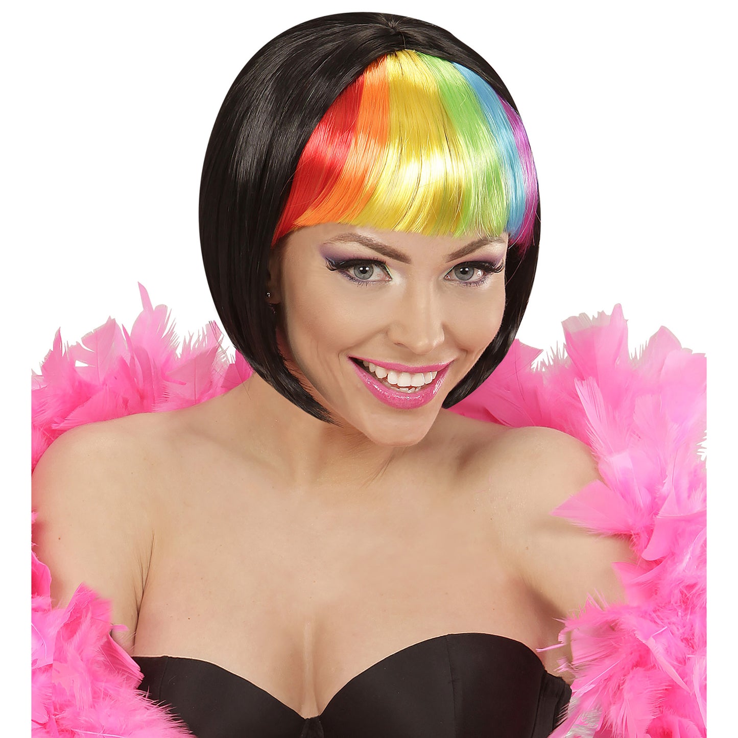 "RAVE PERÜCKE REGENBOGEN" in Box – Ansicht 3