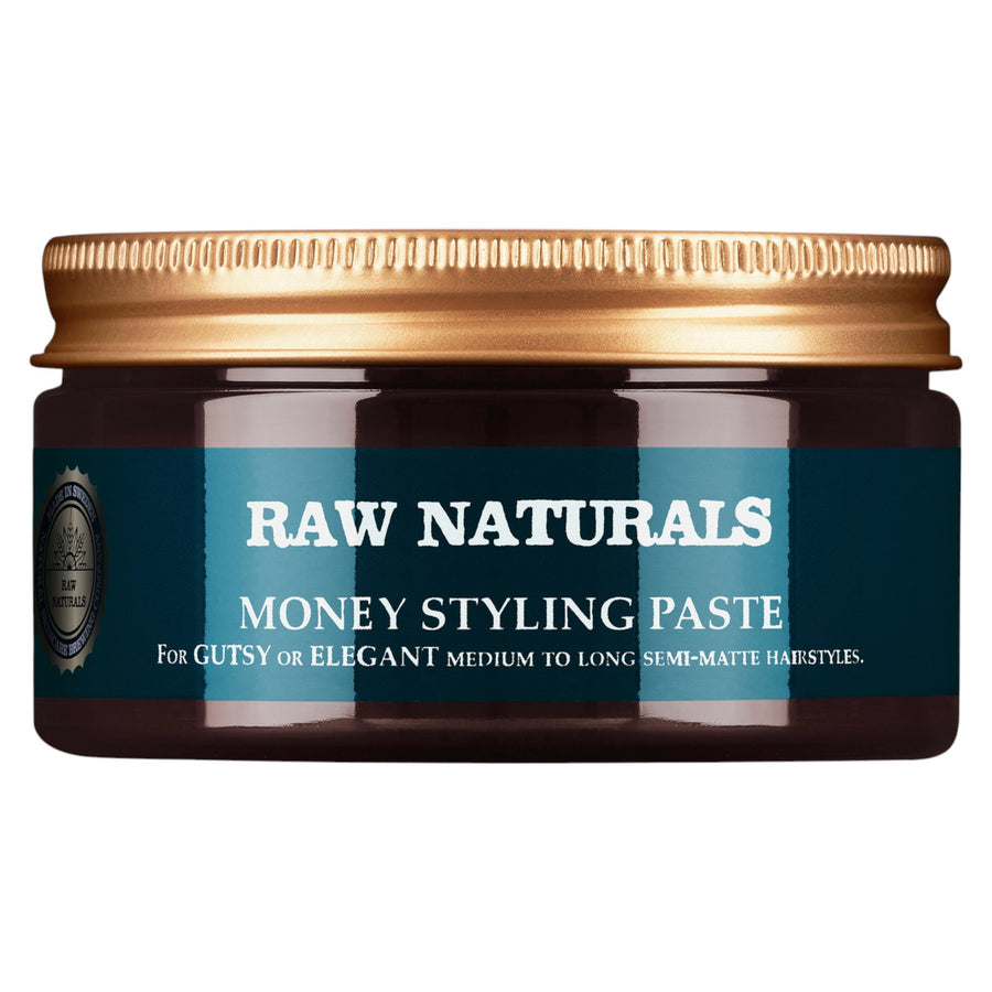 Raw Naturals, Money Styling, Parabenfrei, Haarstylingpaste, Fester Halt, Mittel bis hoch, Haar, 100 ml