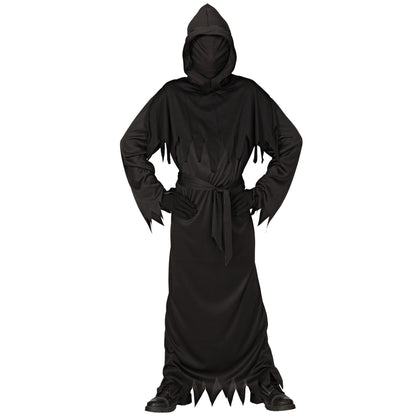 "REAPER" (Robe mit Kapuze Maske unsichtbares Gesicht, Gürtel) – Vorderansicht