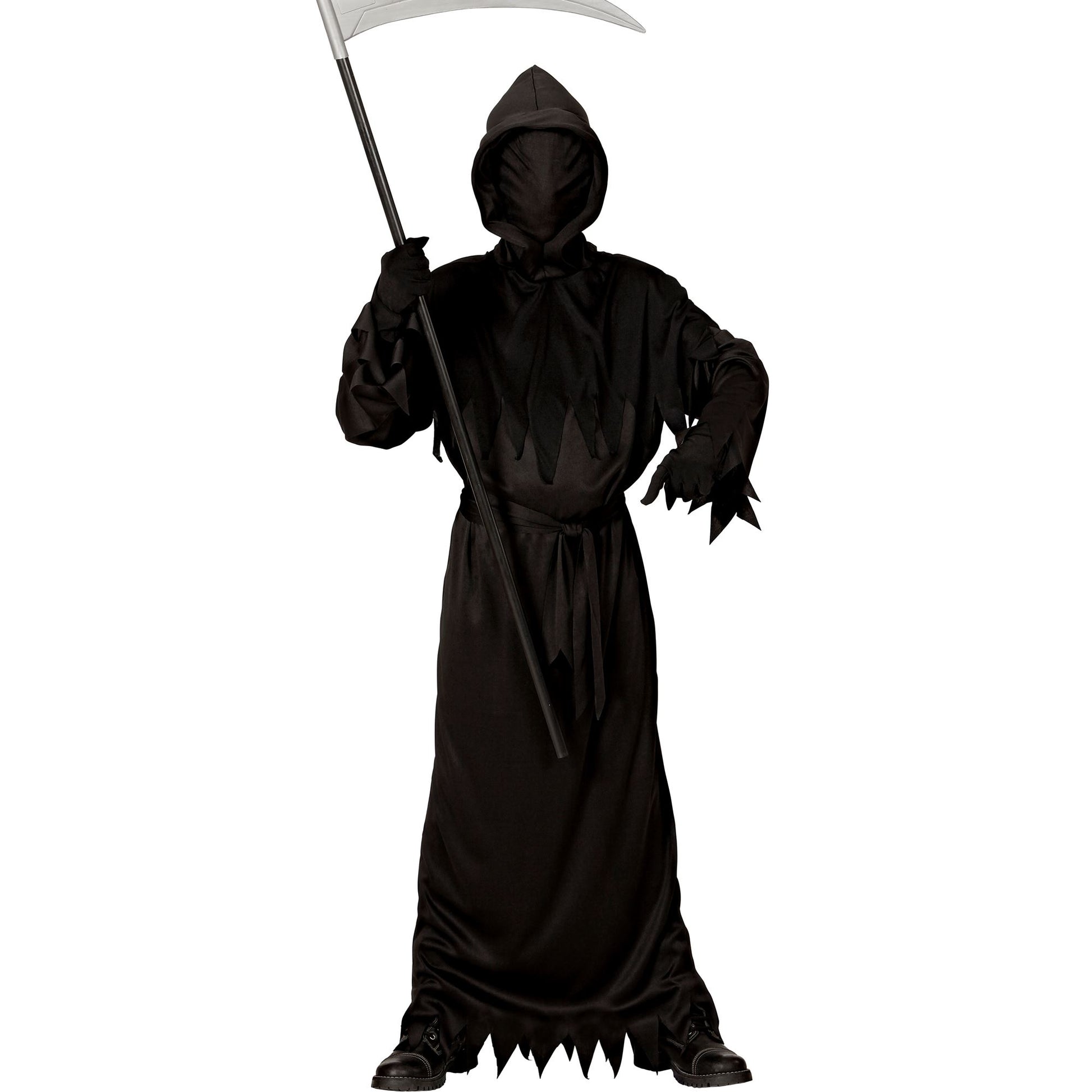 "REAPER" (Robe mit Kapuze Maske unsichtbares Gesicht, Gürtel) – Detailansicht