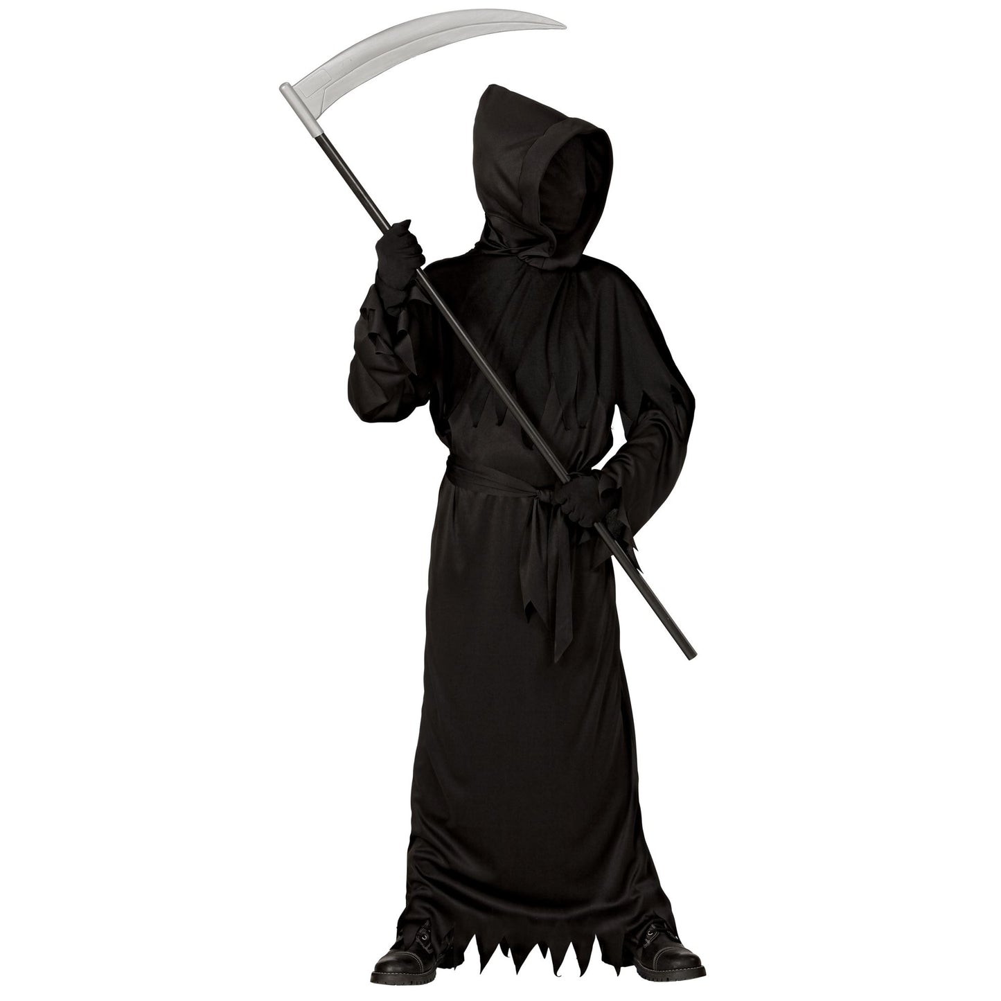 "REAPER" (Robe mit Kapuze Maske unsichtbares Gesicht, Gürtel) – Ansicht 3