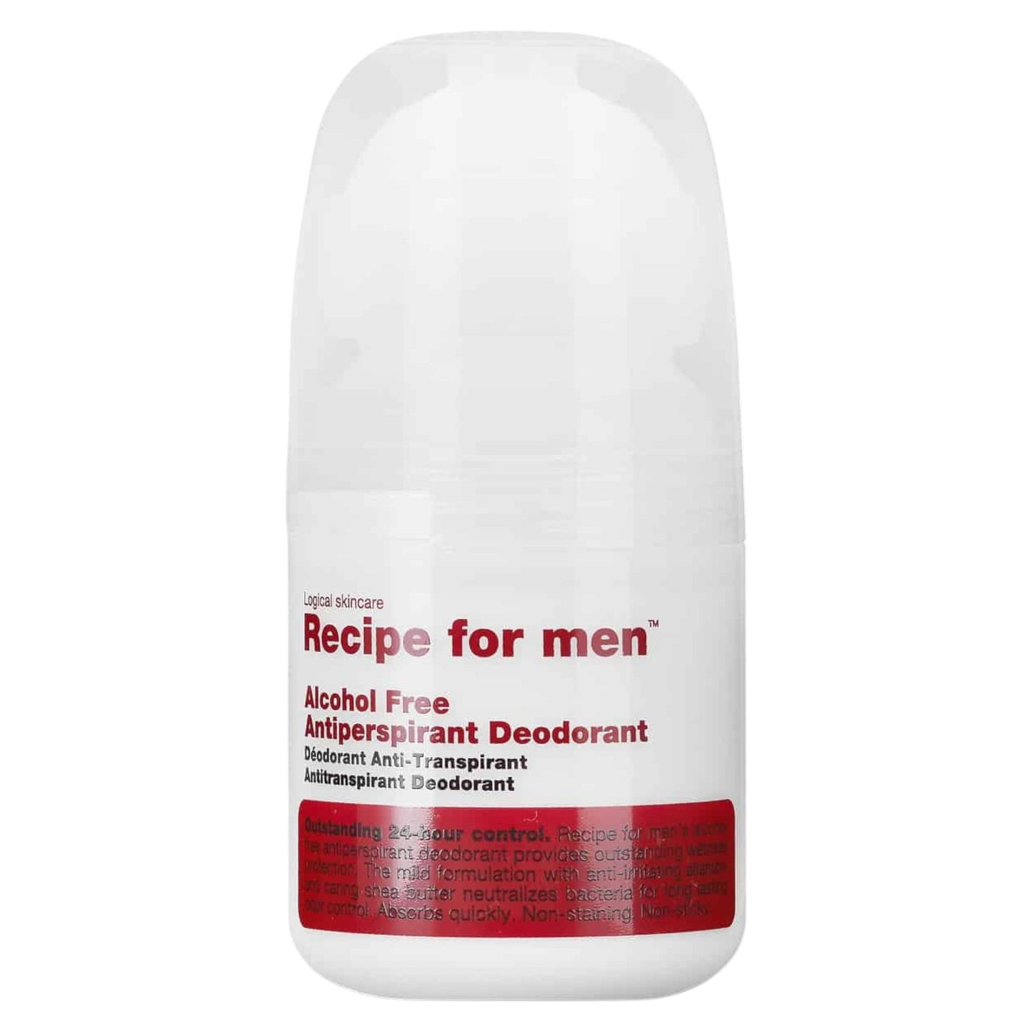 Recipe For Men, Antiperspirant Deodorant, Anti-Reizung, Antitranspirant, Für Männer, 60 ml