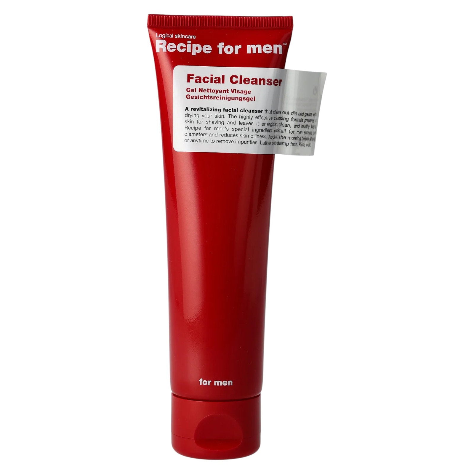 Recipe For Men Recipe For Men, Facial Cleanser, Revitalisierung, Reinigungsgel, Für das Gesicht, 100 ml Regular