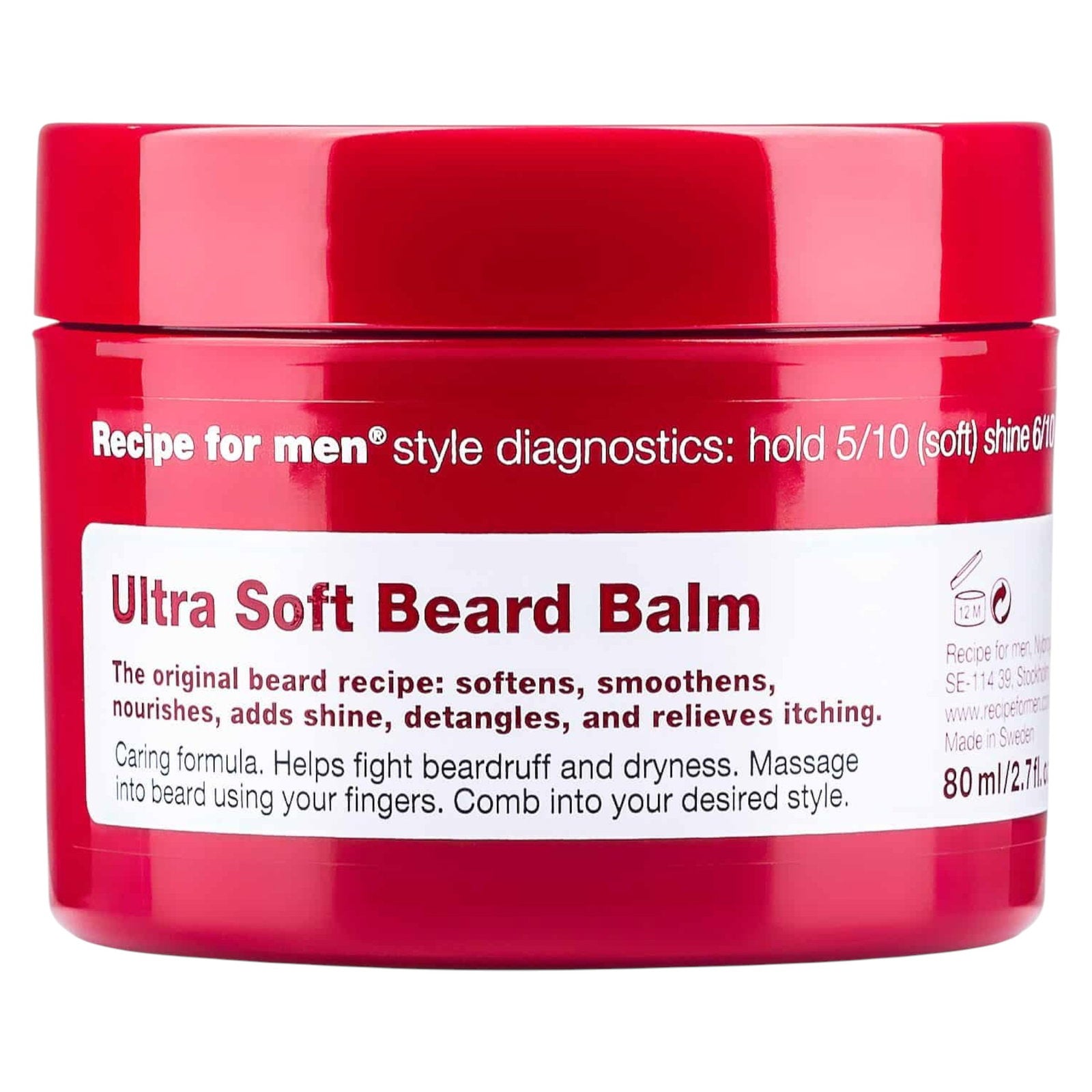 Recipe For Men Recipe For Men, Ultra Soft Beard Balm, Bartbalsam, Weichmachen, 80 ml Regular