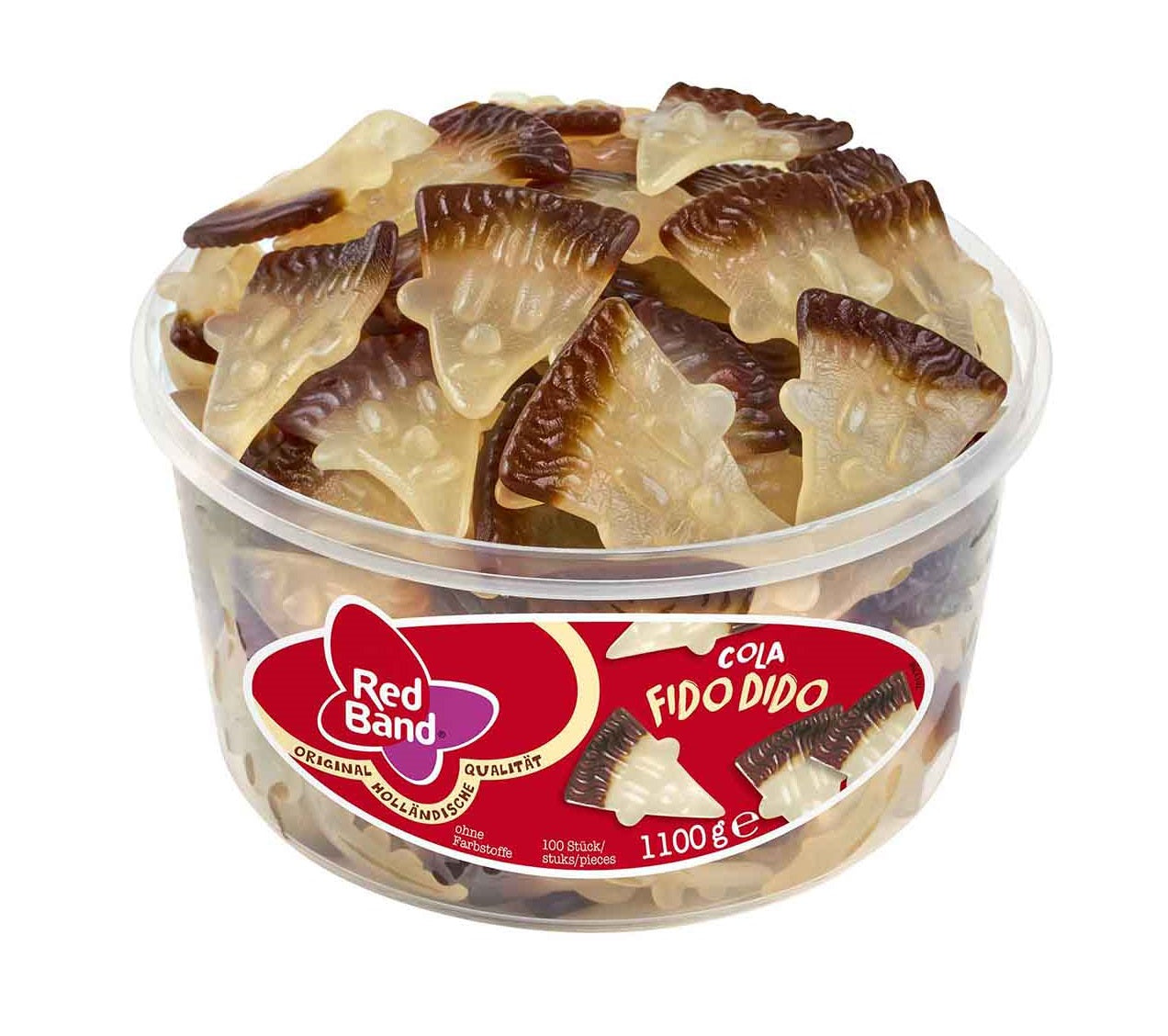 Red Band Fido Dido Cola 100er Fruchtgummi Packung – Produktansicht
