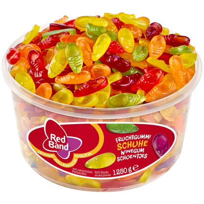 Red Band Fruchtgummi Schuhe 500er bunt Fruchtgummi 500 Stück – Produktansicht