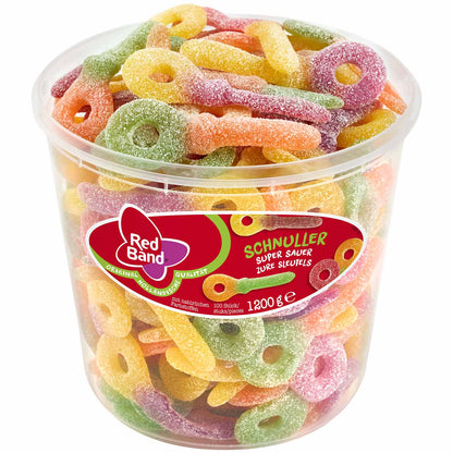 Red Band Schnuller super sauer Fruchtgummi 100 Stück 1200 g