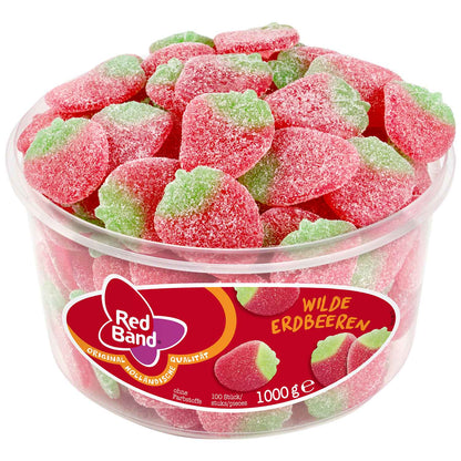 Red Band Wilde Erdbeeren Fruchtgummi 100er gezuckert – Produktansicht