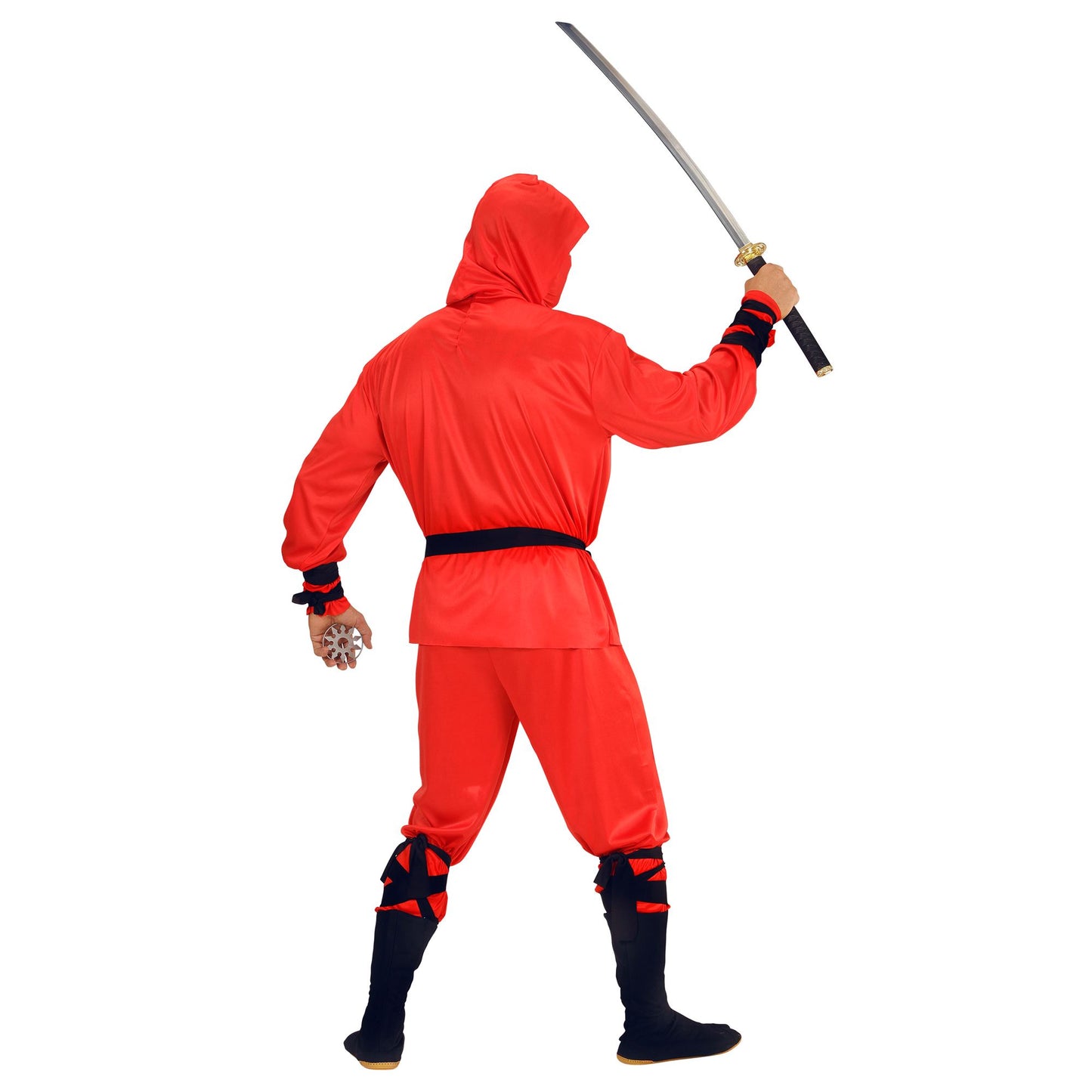 "RED DRAGON NINJA" (Oberteil mit Kapuze, Hose, Gürtel, Gesichtsmaske,Arm- und Beinbänder) – Ansicht 4
