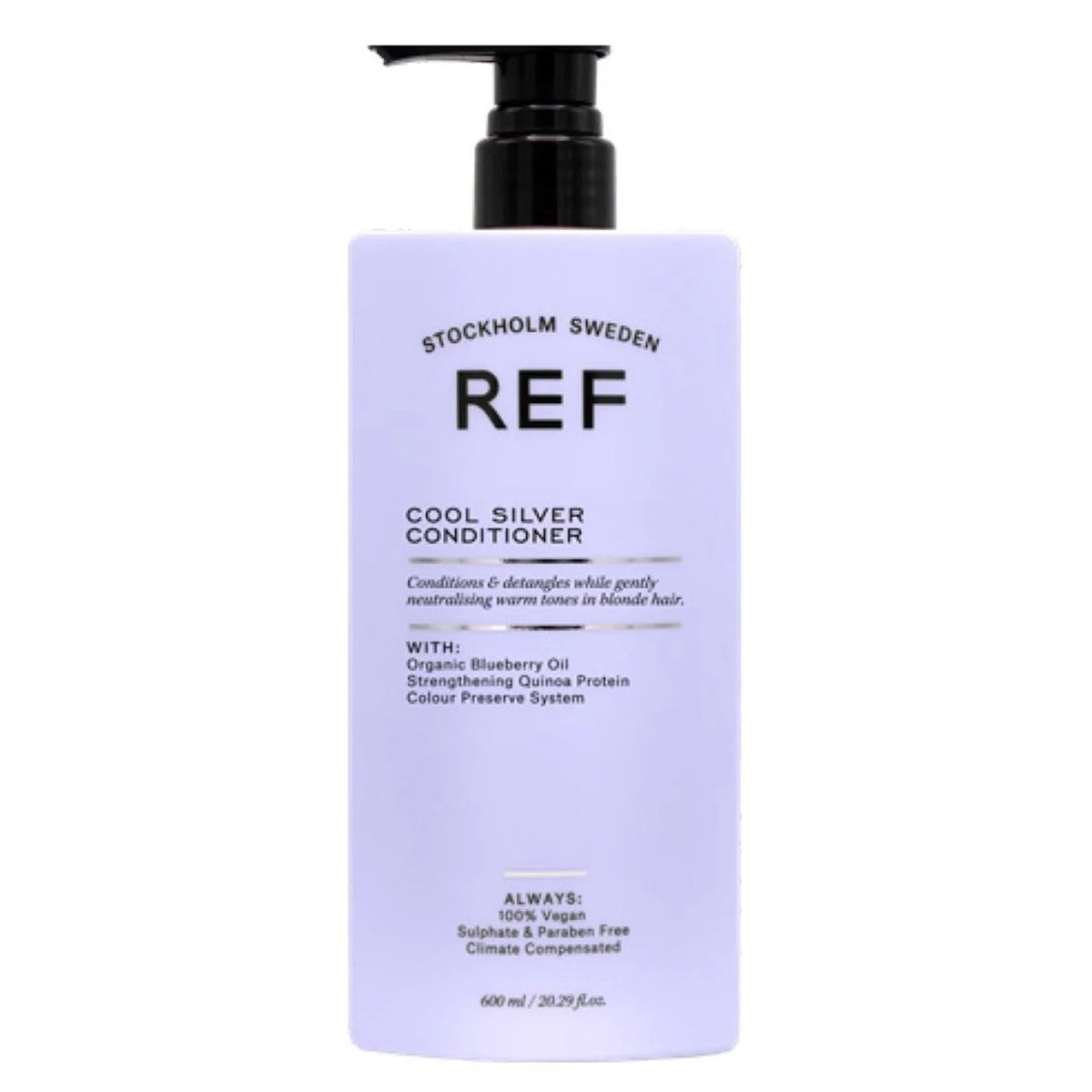 Ref Stockholm, Cool Silver, Sulfatfrei, Haarspülung, Neutralisieren warmer Töne, 600 ml