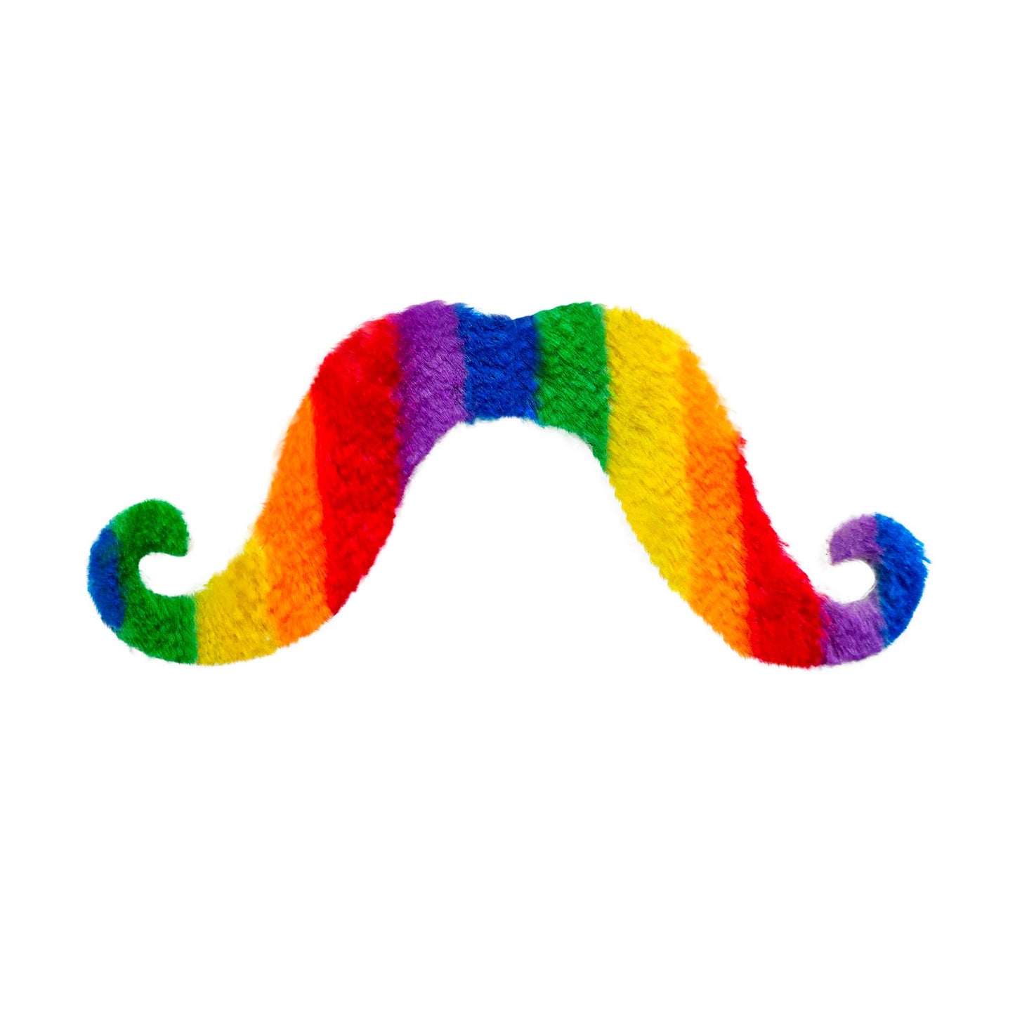 "REGENBOGEN BART ZUM ANKLEBEN" – Vorderansicht