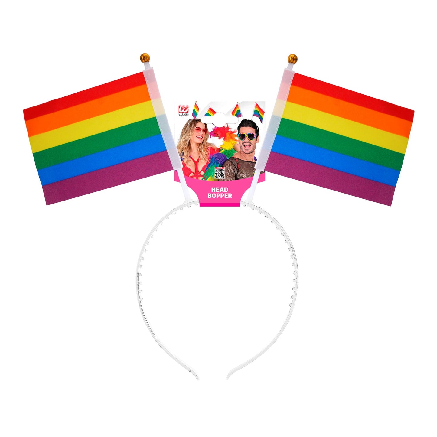 "REGENBOGEN FÄHNCHEN HAARREIF" – Detailansicht