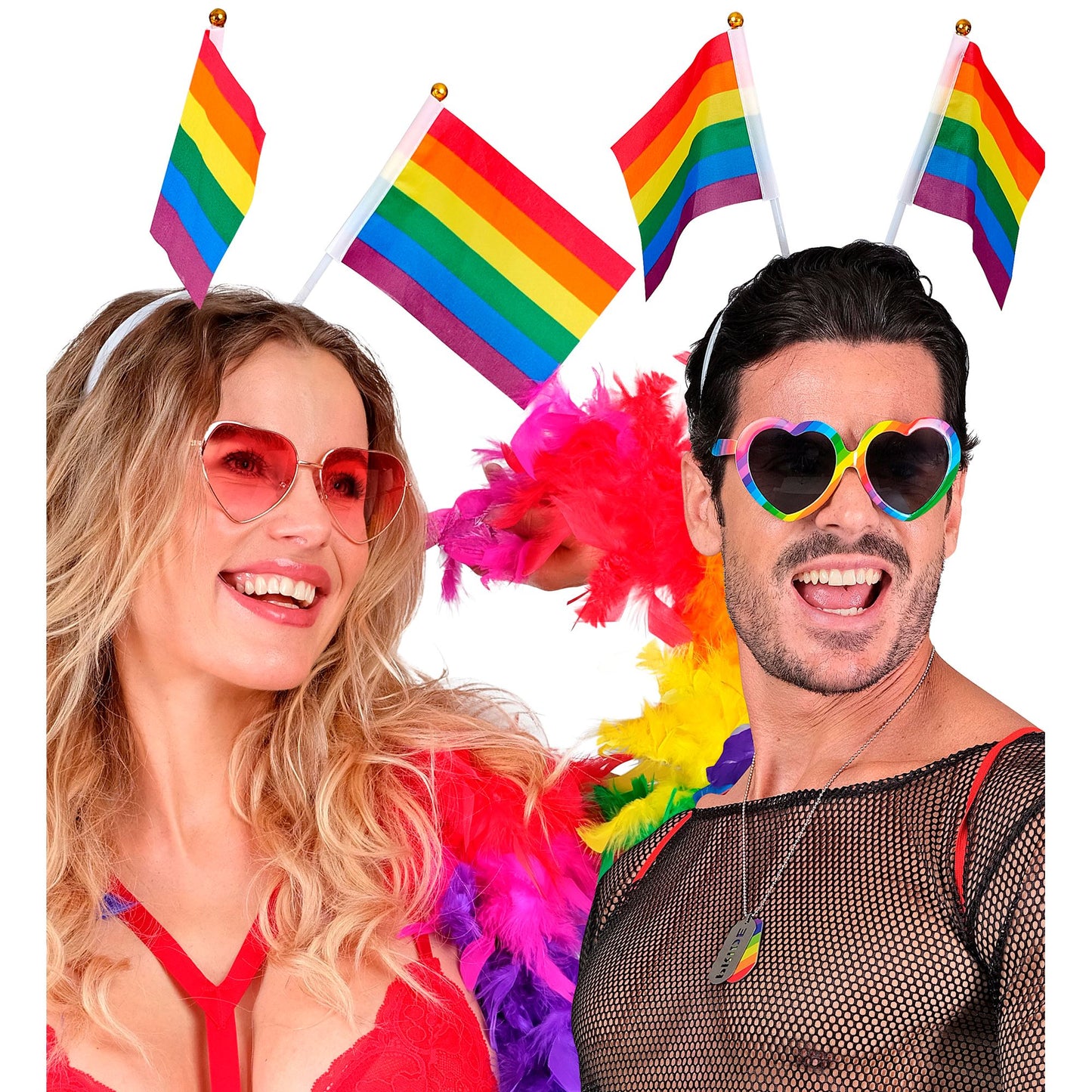 "REGENBOGEN FÄHNCHEN HAARREIF" – Ansicht 3