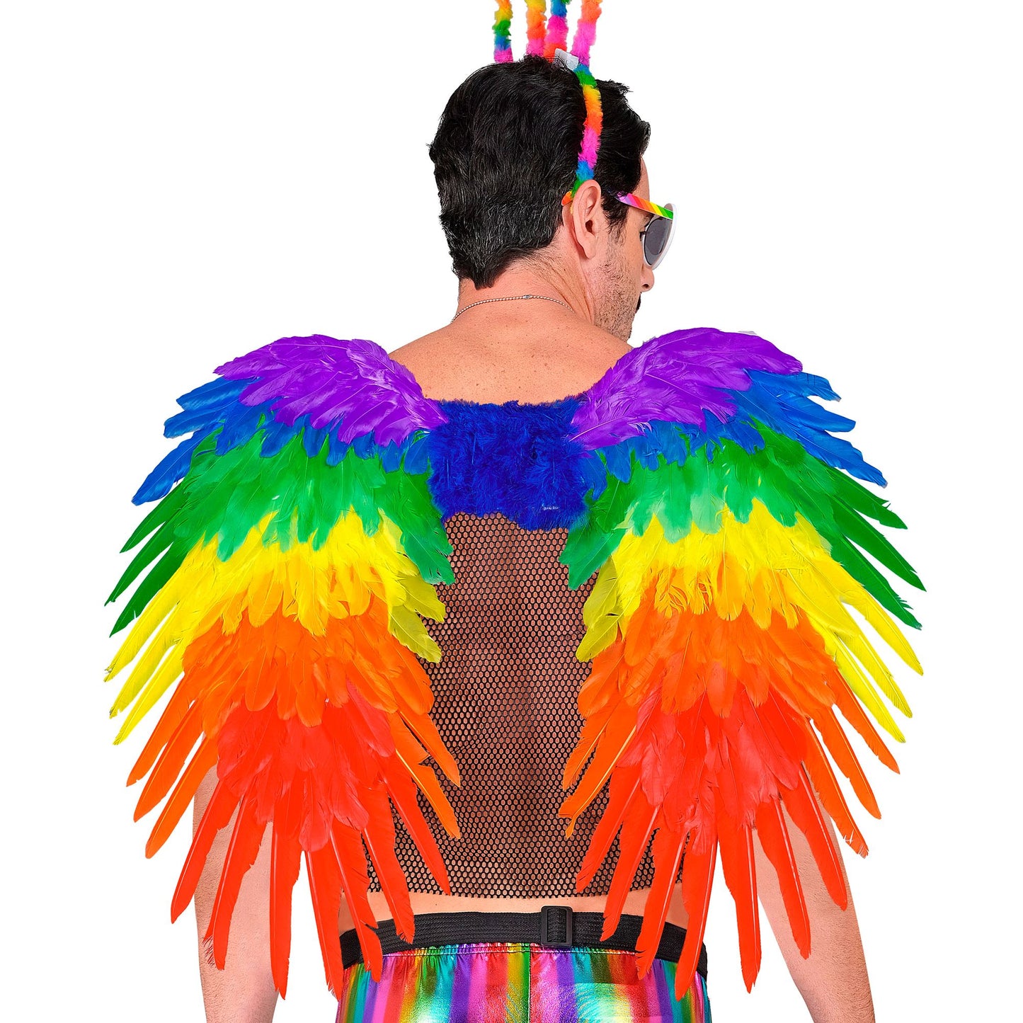 "REGENBOGEN FALTBARE FEDERFLÜGEL" 80x60 cm – Ansicht 5