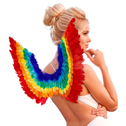 "REGENBOGEN FEDERFLÜGEL" 60x40 cm – Ansicht 3