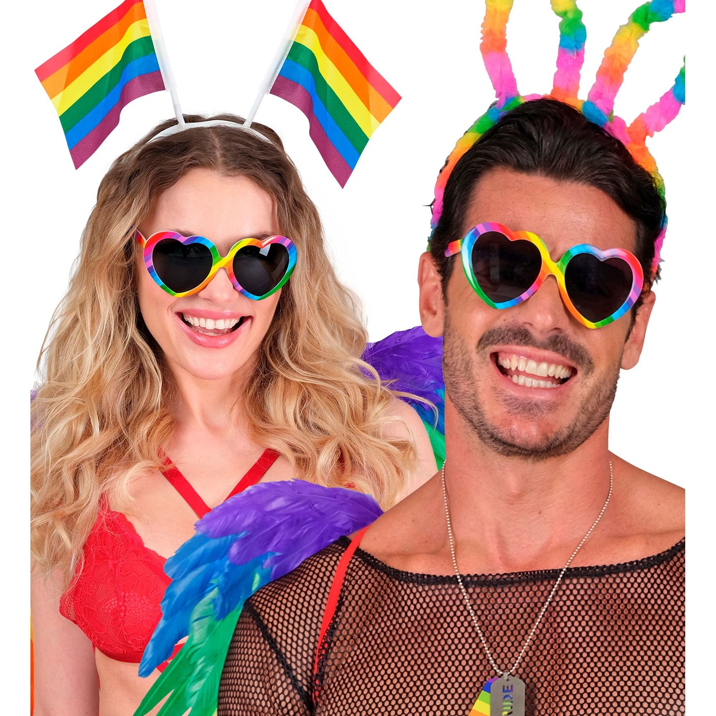 "REGENBOGEN HERZBRILLE" – Ansicht 5