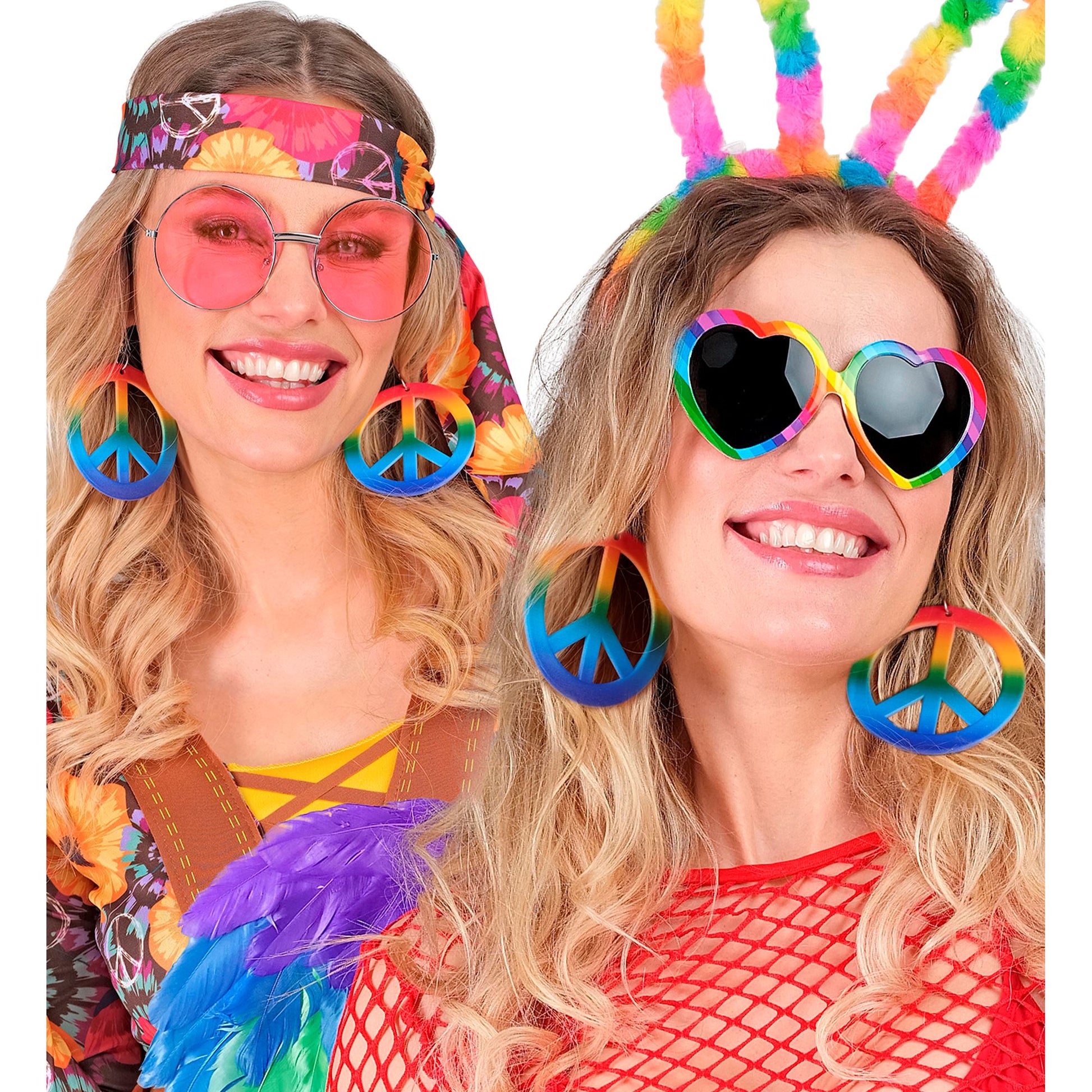 "REGENBOGEN HIPPIE OHRRINGE" – Ansicht 3