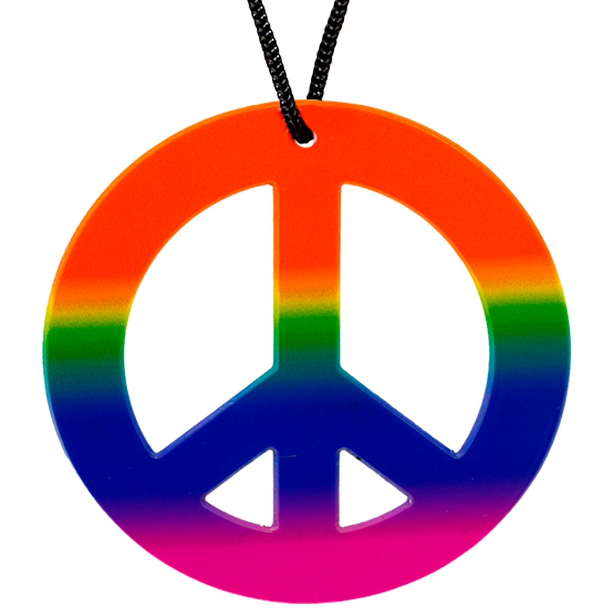 "REGENBOGEN HIPPIEKETTE" – Vorderansicht