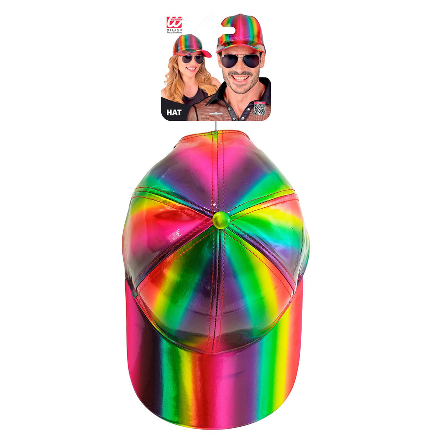 "REGENBOGEN HOLOGRAFISCHE BASECAP" – Detailansicht