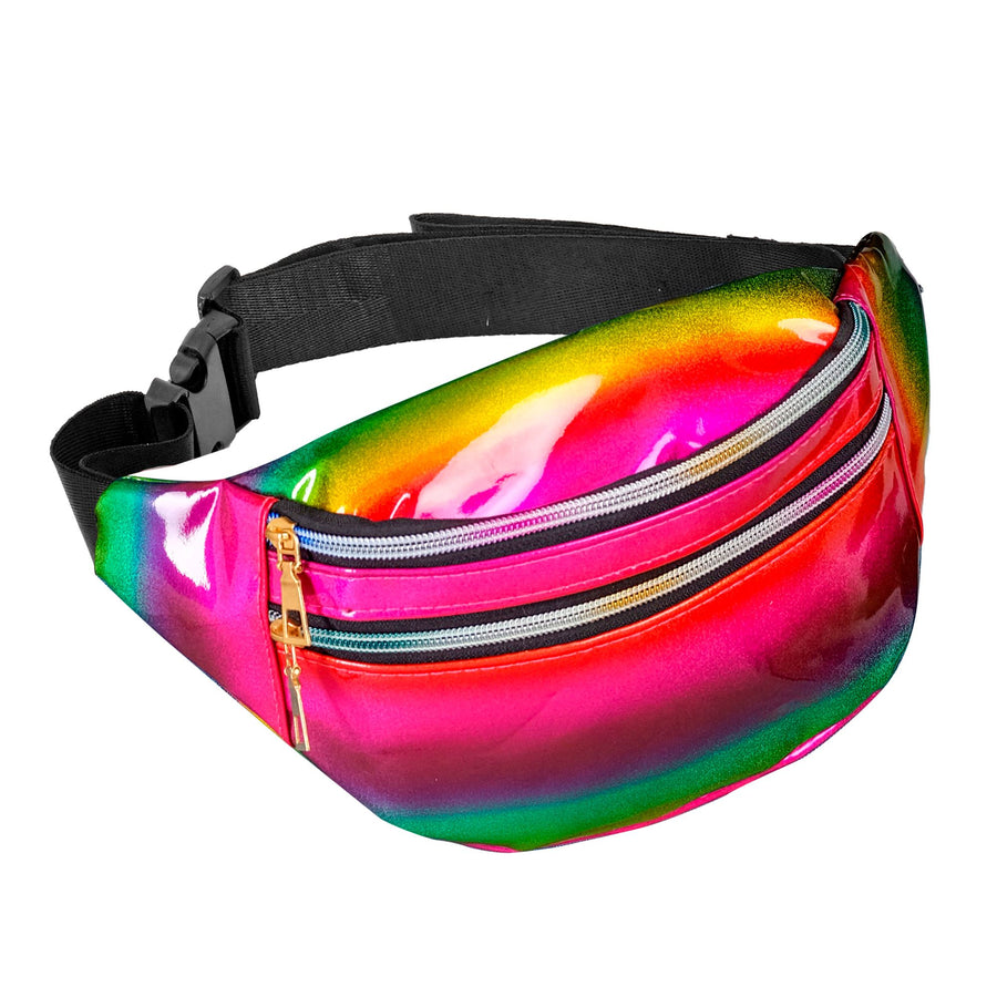 "REGENBOGEN HOLOGRAFISCHE GÜRTELTASCHE" – Vorderansicht