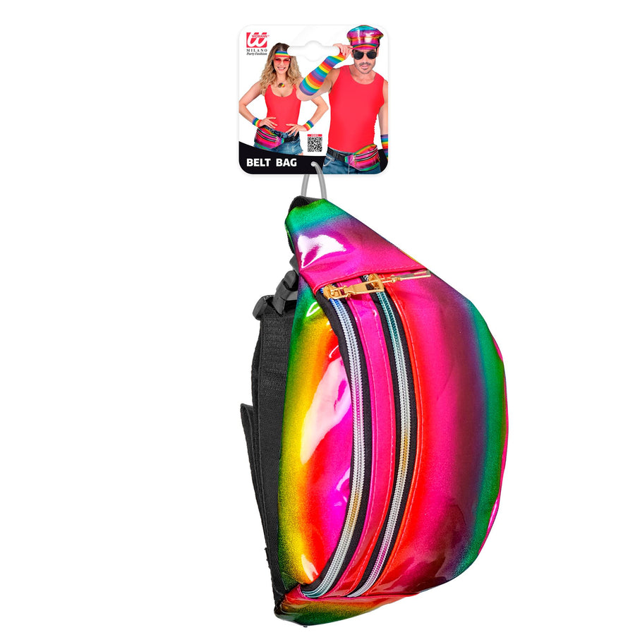"REGENBOGEN HOLOGRAFISCHE GÜRTELTASCHE" – Detailansicht