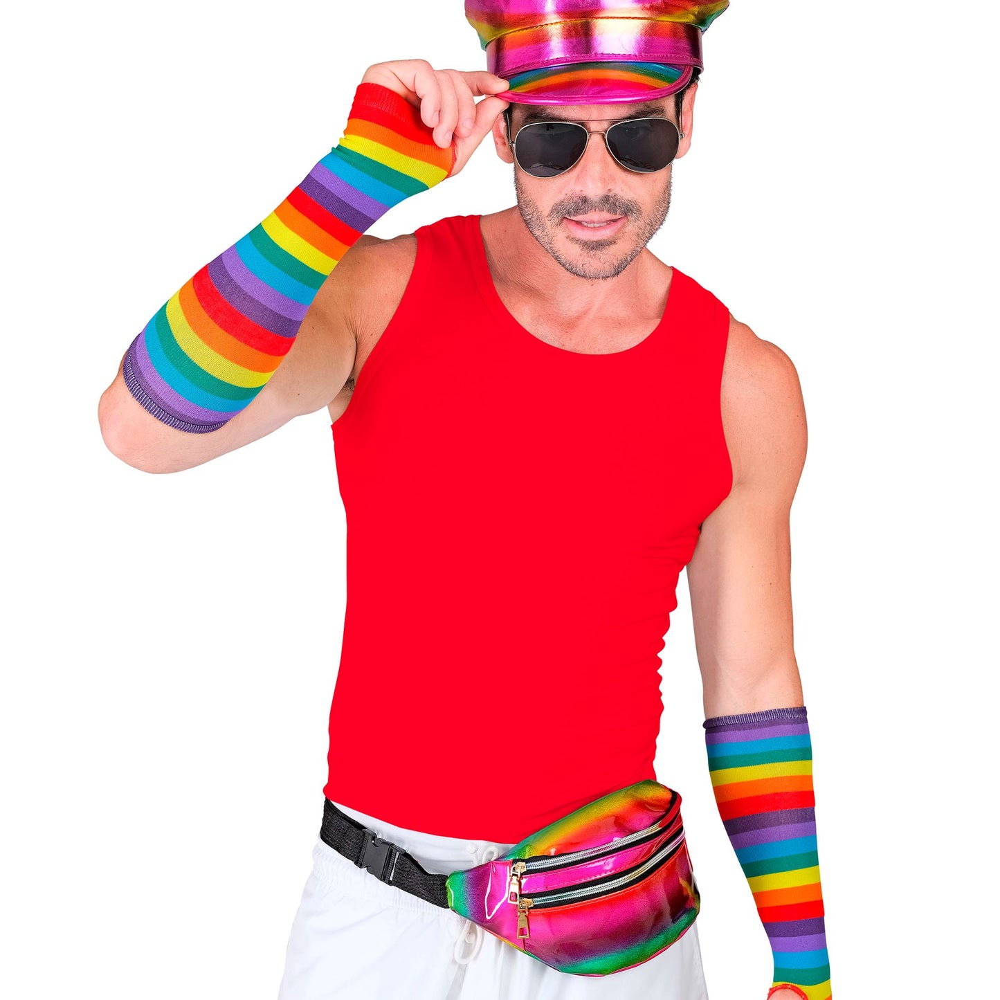 "REGENBOGEN HOLOGRAFISCHE GÜRTELTASCHE" – Ansicht 5