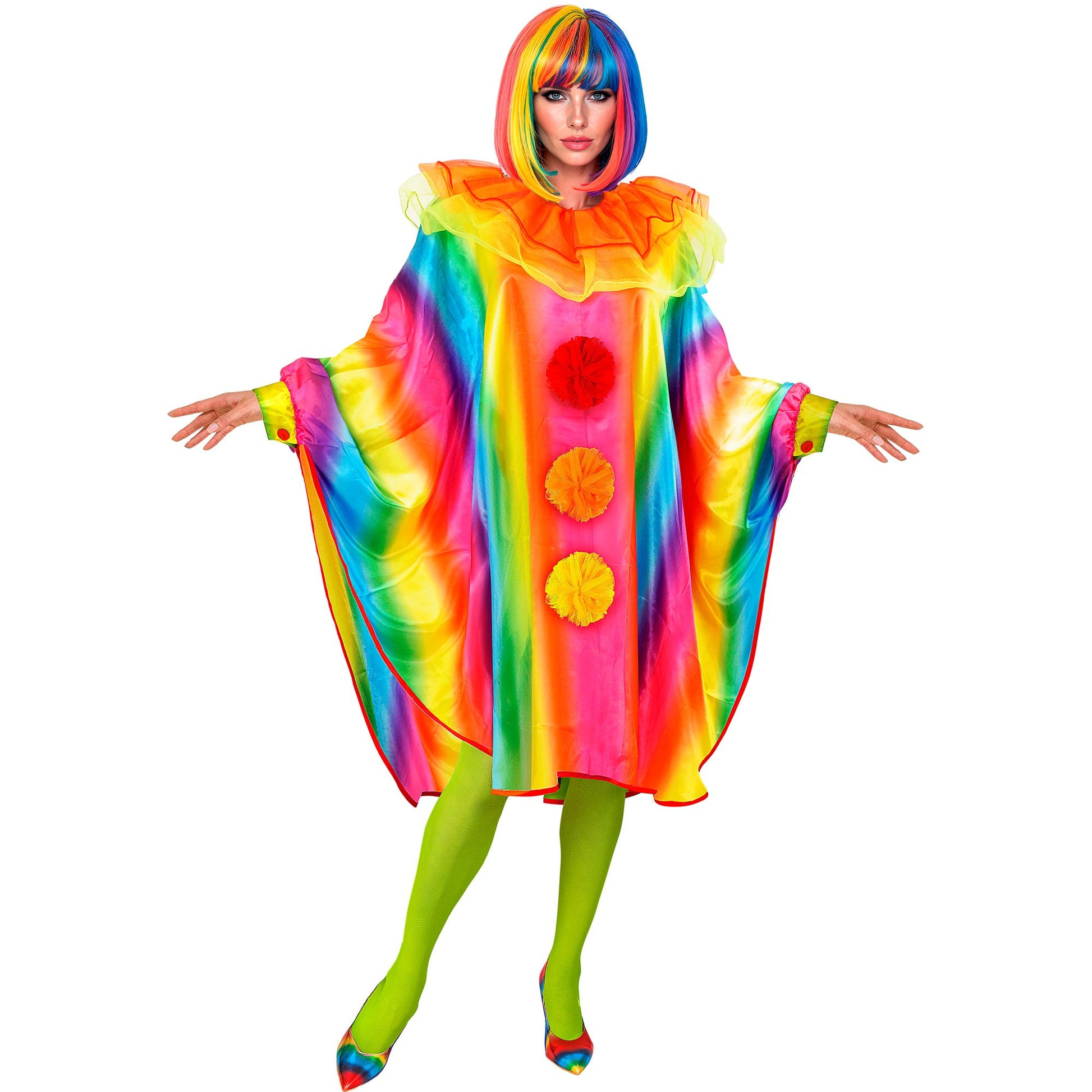 "REGENBOGEN PONCHO" – Vorderansicht