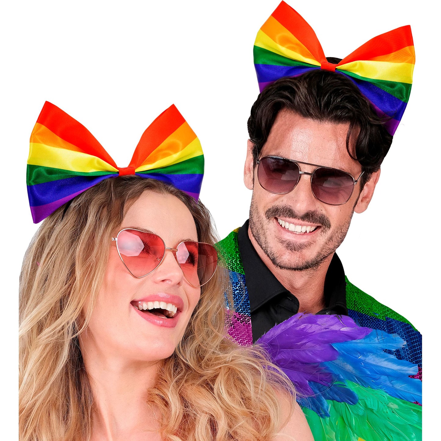 "REGENBOGEN SCHLEIFE HAARREIF" – Ansicht 3